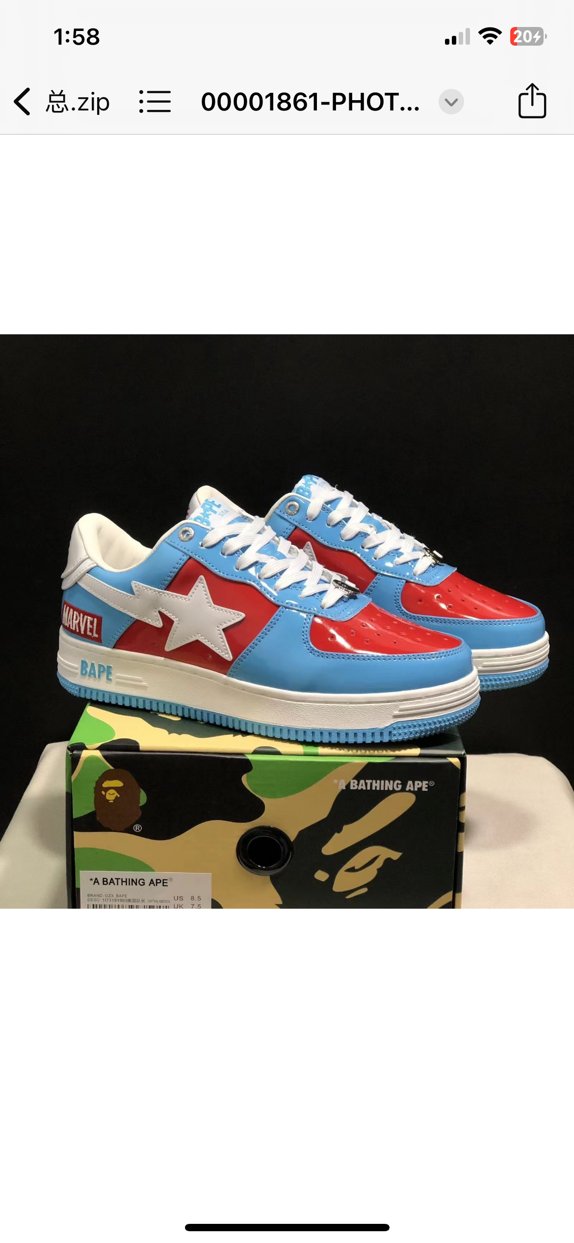 Bapesta shoes