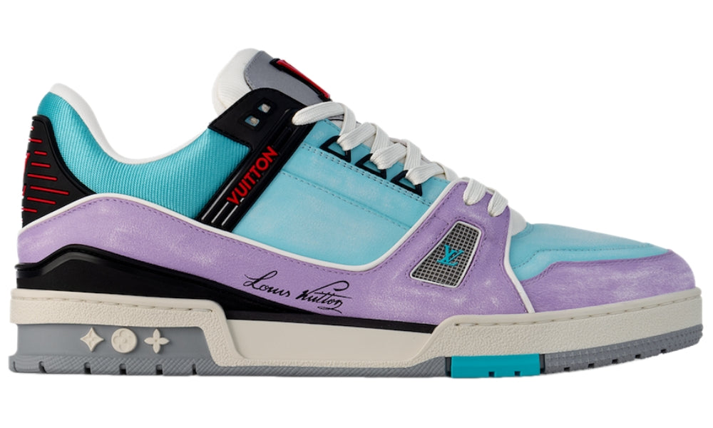 LV Trainers purple blue